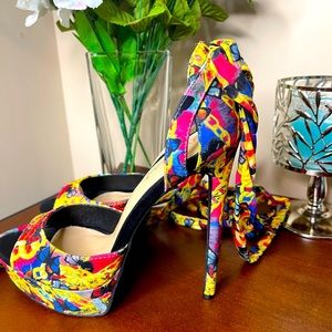 Multi color heels